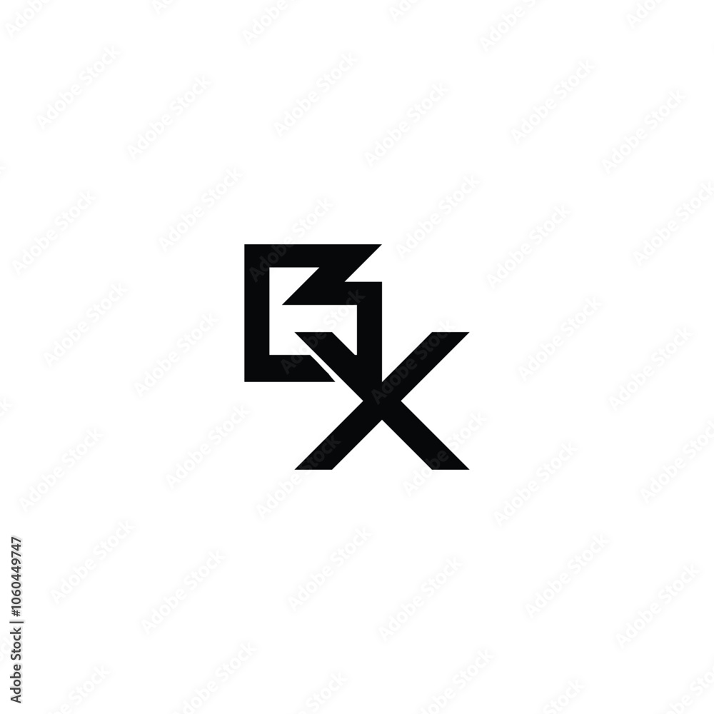BX monogram logo design letter text name symbol monochrome logotype alphabet character simple logo BX monogram logo design letter text name symbol monochrome logotype alphabet character simple logo