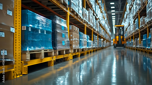 Warehouse Interior with For...