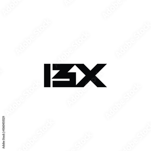 BX monogram logo design letter text name symbol monochrome logotype alphabet character simple logo