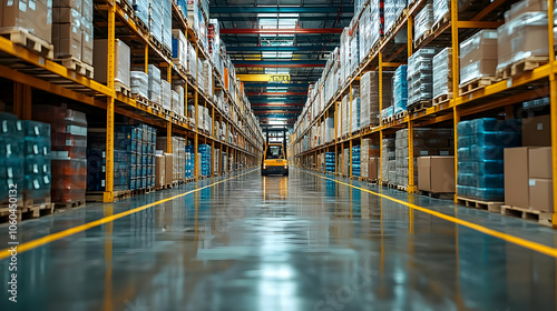 Warehouse Interior with For...