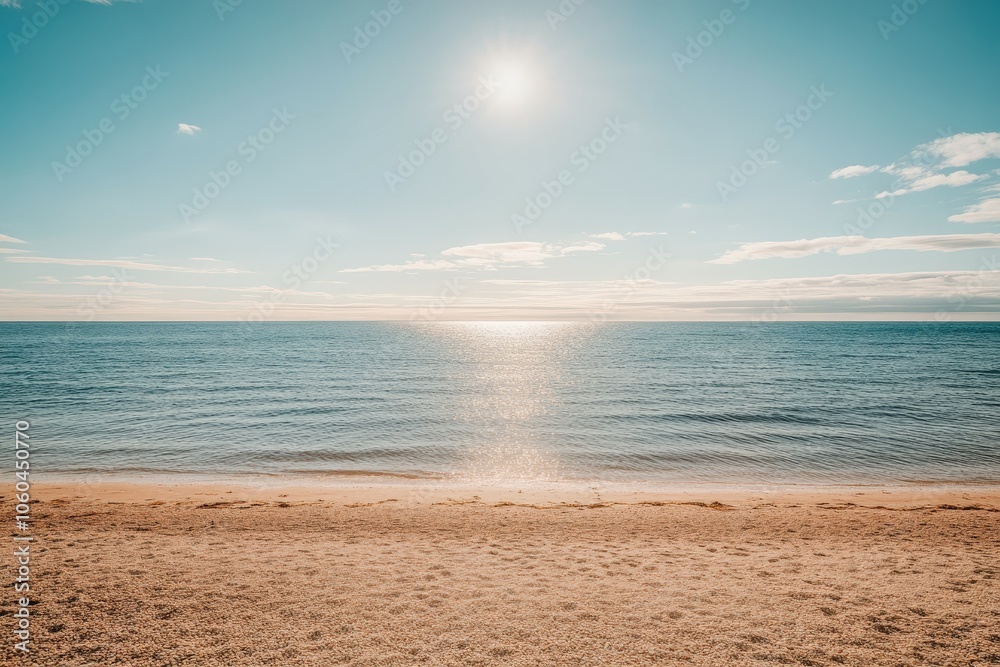 A serene sunset scene over the ocean on a cloudy day, perfect for travel or nature-themed projects. Beautiful simple AI generated image A serene sunset scene over the ocean on a cloudy day, perfect for travel or nature-themed projects. Beautiful simple AI generated image