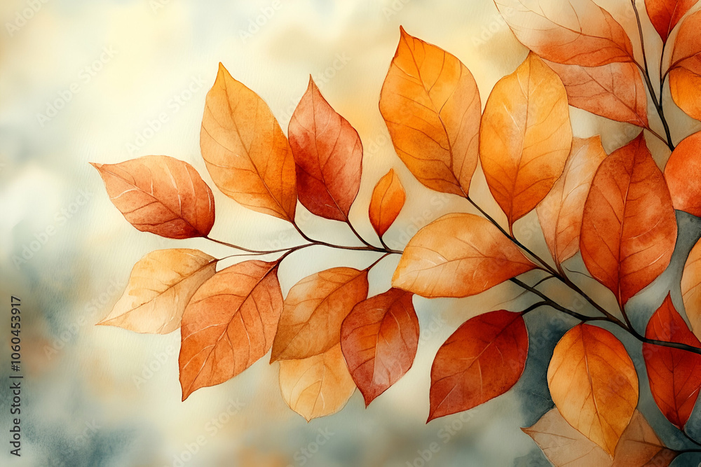 A beautiful arrangement of autumn leaves in shades of orange, set against a soft, blurred background that evokes the essence of fall. A beautiful arrangement of autumn leaves in shades of orange, set against a soft, blurred background that evokes the essence of fall.