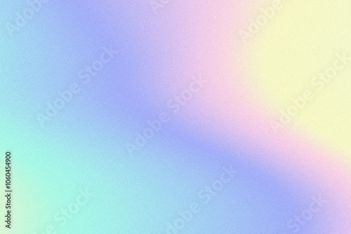 Iridescent grainy gradient. Vivid rainbow colors. Digital noise, grain. Abstract y2k background. Vaporwave 80s, 90s style. Wall, wallpaper. Minimal, minimalist. Blue, turquoise, yellow, pink, purple