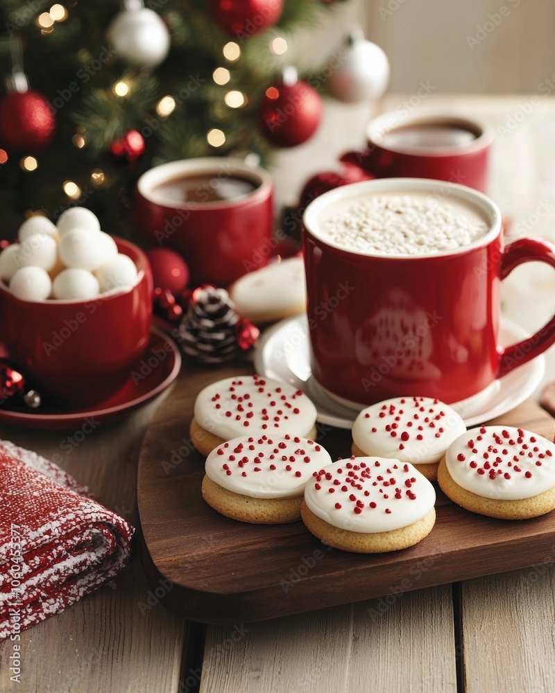 Festive Treats and Cozy Drinks for Holiday Celebration Festive Treats and Cozy Drinks for Holiday Celebration