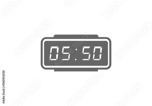 digital clock icon coffee design template logo icon vector illustration