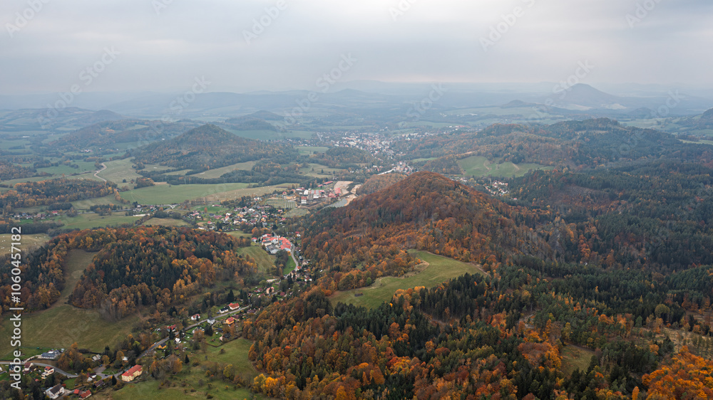 autumn in the mountains.Czech Republic, Prysk, Stredni vrch autumn in the mountains.Czech Republic, Prysk, Stredni vrch