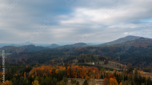 autumn in the mountains.Czech Republic, Prysk, Stredni vrch photo