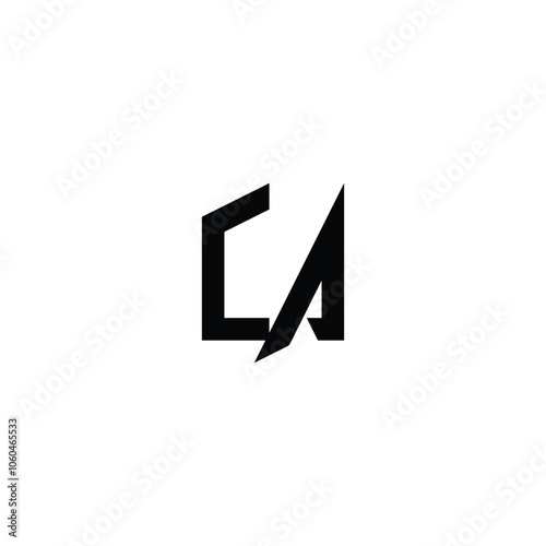 CA monogram logo design letter text name symbol monochrome logotype alphabet character simple logo