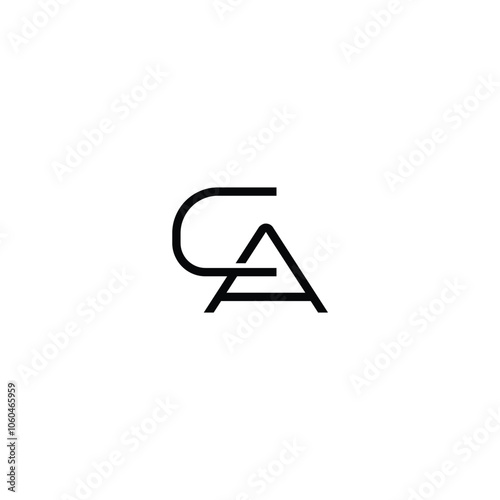 Free Download CA monogram logo design letter text name symbol monochrome logotype alphabet character simple logo - GFXLoad