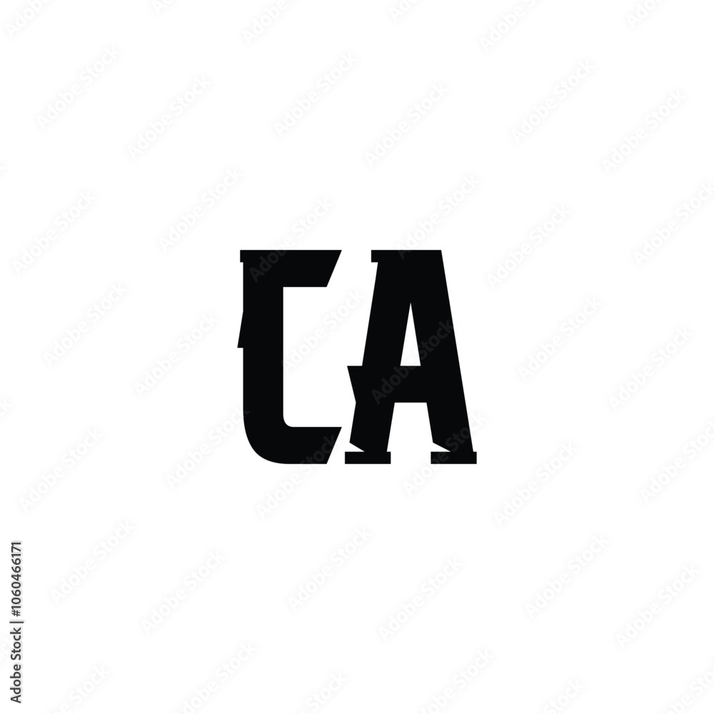 CA monogram logo design letter text name symbol monochrome logotype alphabet character simple logo CA monogram logo design letter text name symbol monochrome logotype alphabet character simple logo