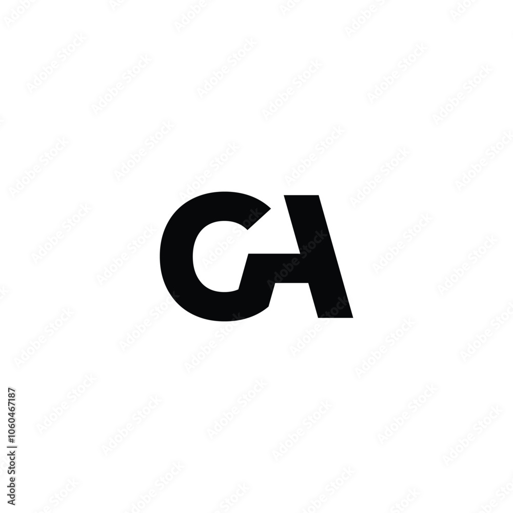 CA monogram logo design letter text name symbol monochrome logotype alphabet character simple logo