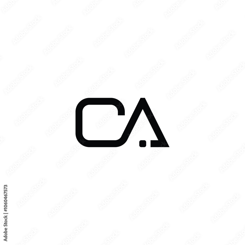 CA monogram logo design letter text name symbol monochrome logotype alphabet character simple logo CA monogram logo design letter text name symbol monochrome logotype alphabet character simple logo