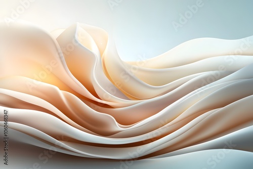 Soft Minimalist Futuristic Background Design photo