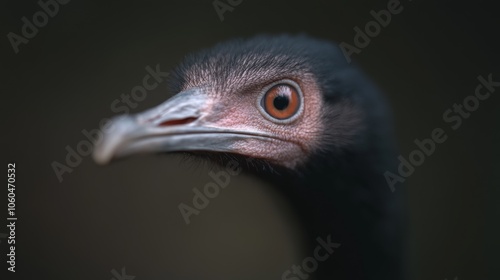 close up of an ostrich