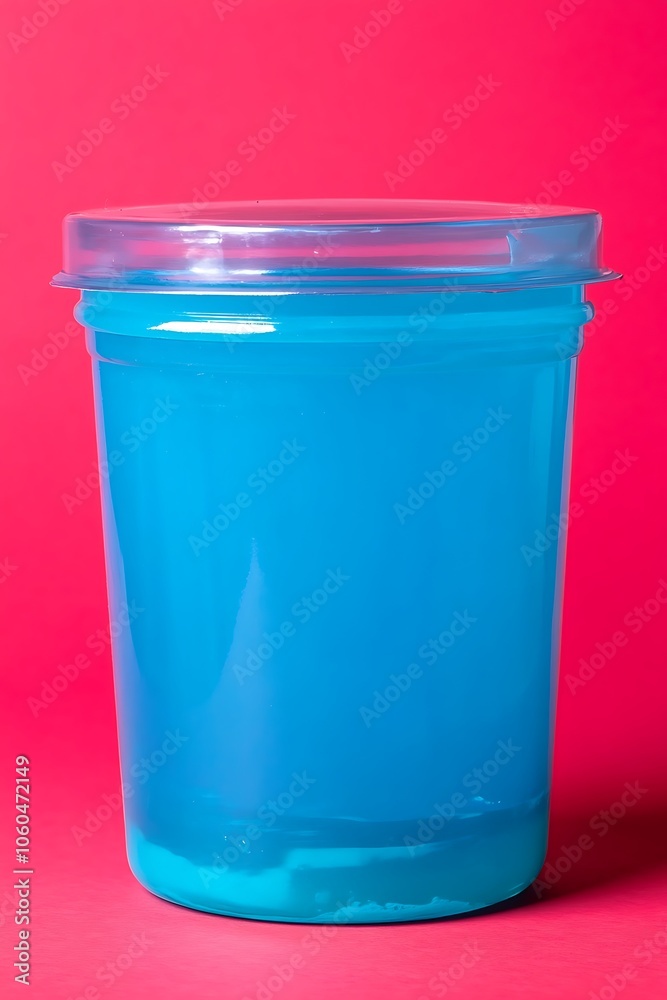 Blue slime in a container Soft Pastel Background for Graphic Design Templates Blue slime in a container Soft Pastel Background for Graphic Design Templates