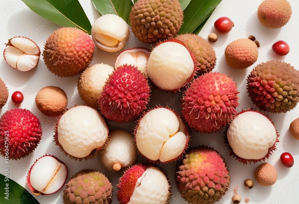 A Rustic Delight in Lychees and Seeds A Rustic Delight in Lychees and Seeds