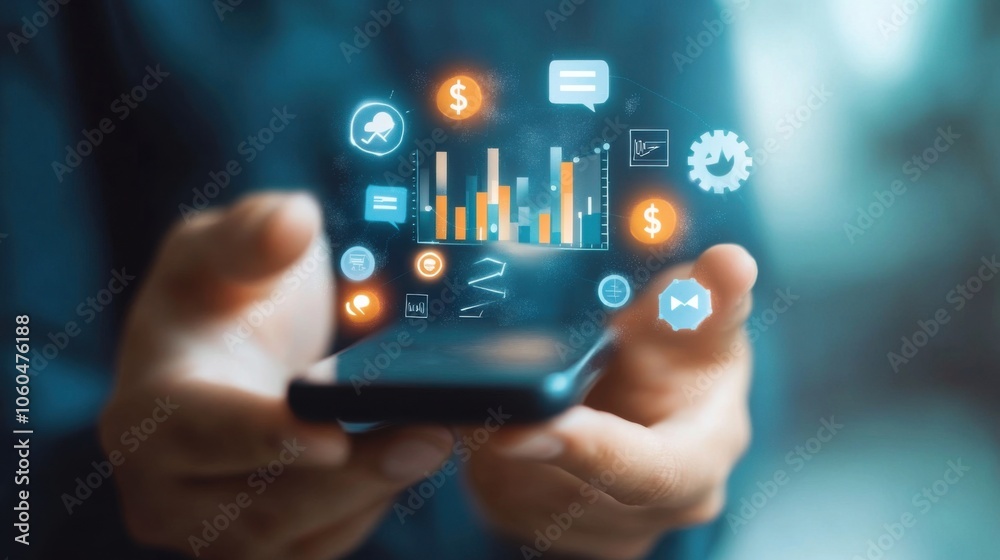 Illustration of a hand holding a tablet, mobile phone, with a background of technology. It is a presentation of the image related to the progress, the use of modern technology in many things in life. Illustration of a hand holding a tablet, mobile phone, with a background of technology. It is a presentation of the image related to the progress, the use of modern technology in many things in life.