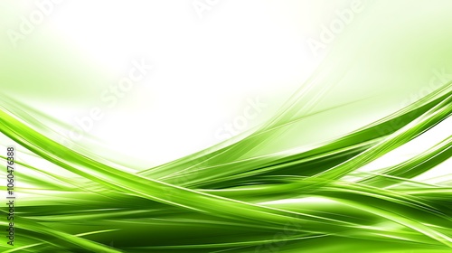 Abstract Green Swirls Background Blank Background with Copy Space for Design Projects