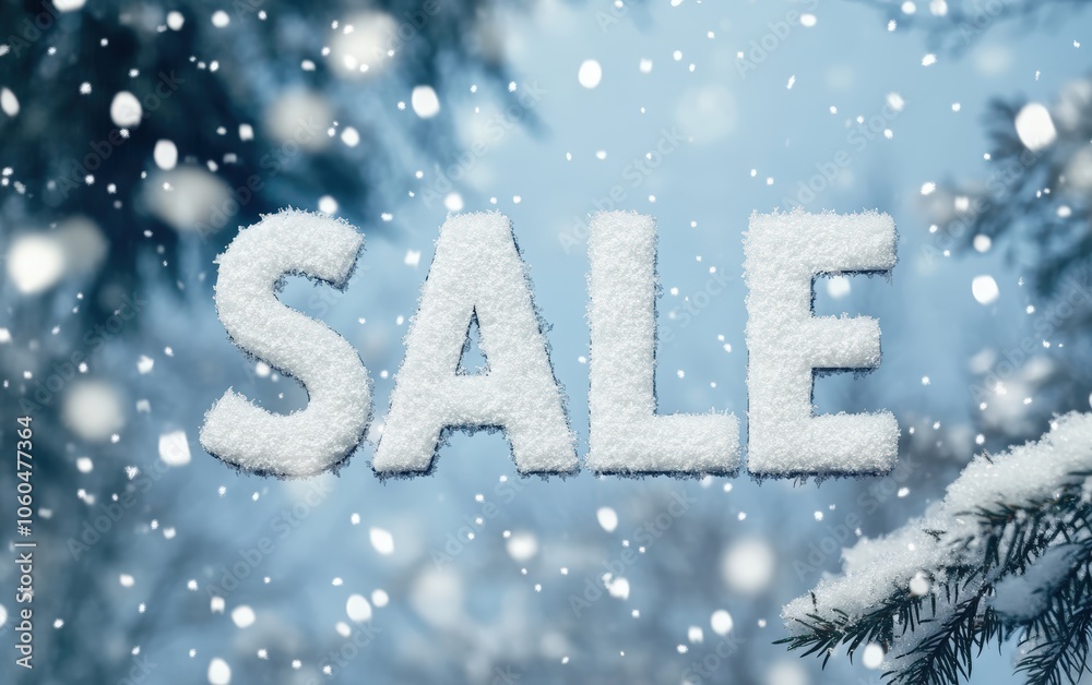 SALE with Snowflakes Falling SALE with Snowflakes Falling
