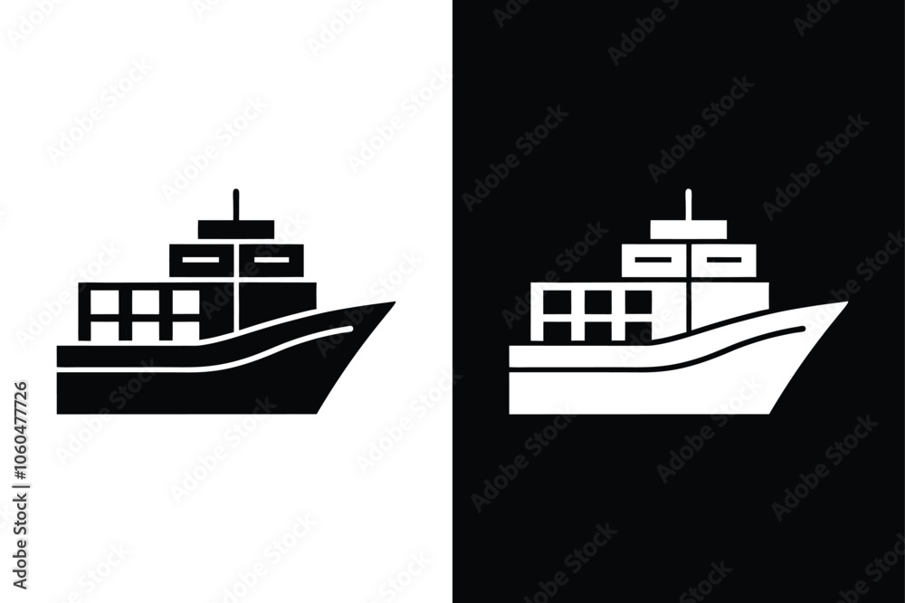 Obraz premium Ferry icon vector from public transport collection. Ferry icon with white background vector stock illustration.