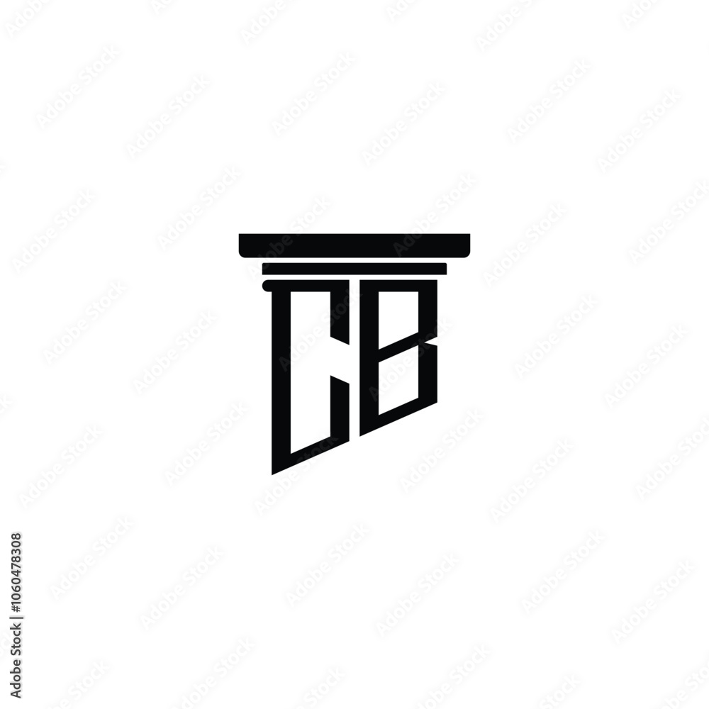 CB monogram logo design letter text name symbol monochrome logotype alphabet character simple logo CB monogram logo design letter text name symbol monochrome logotype alphabet character simple logo