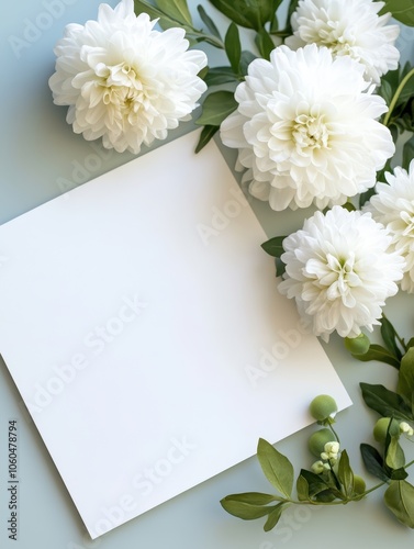 Soft Floral Funeral Card Design with White Flowers