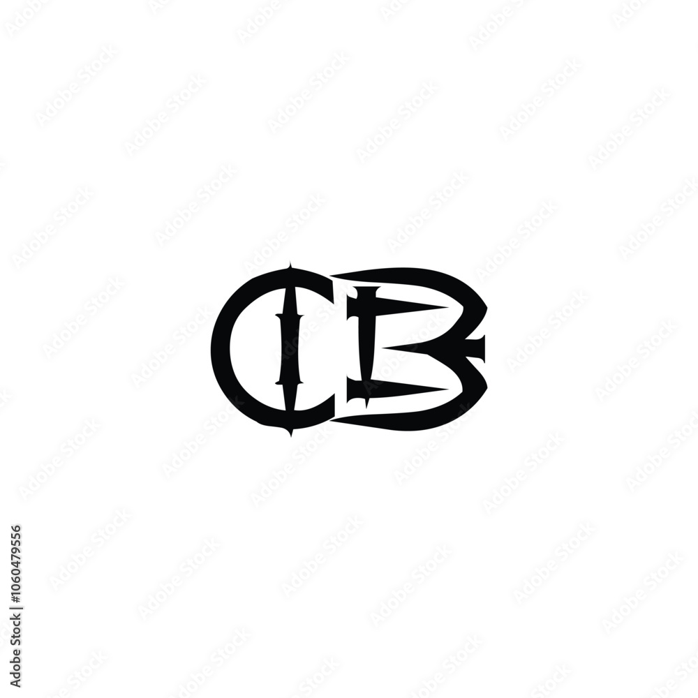 CB monogram logo design letter text name symbol monochrome logotype alphabet character simple logo CB monogram logo design letter text name symbol monochrome logotype alphabet character simple logo