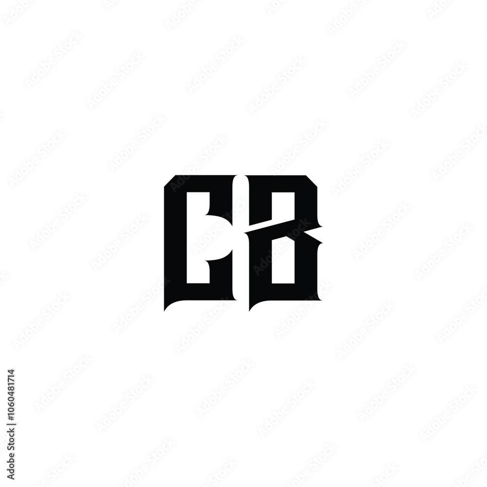 CB monogram logo design letter text name symbol monochrome logotype alphabet character simple logo CB monogram logo design letter text name symbol monochrome logotype alphabet character simple logo