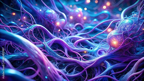 A Cosmic Web of Intertwined Threads Illuminates a Galactic Core with Vibrant Hues