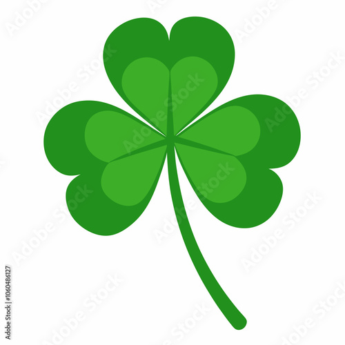 three leaf clover vector illustration