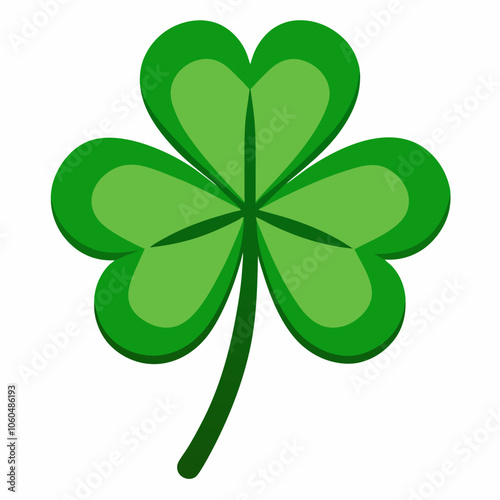 three leaf clover vector illustration