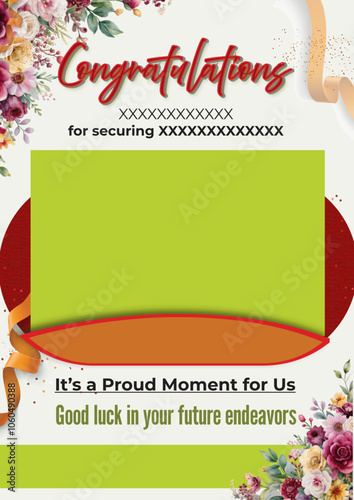 Congratulating poster