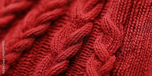 Up-close view of knitted fabric, emphasizing texture and craftsmanship