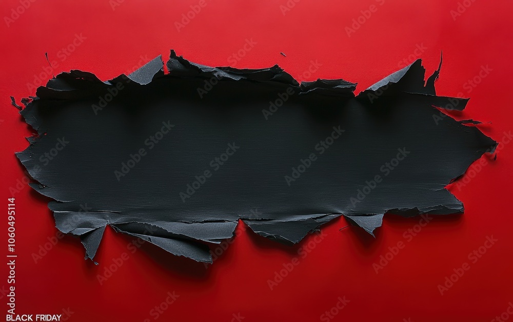 Black Friday on Torn Black Paper Black Friday on Torn Black Paper