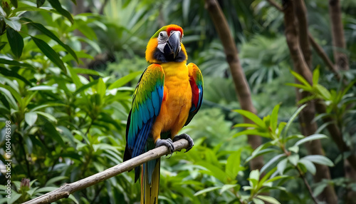 blue and yellow macaw
