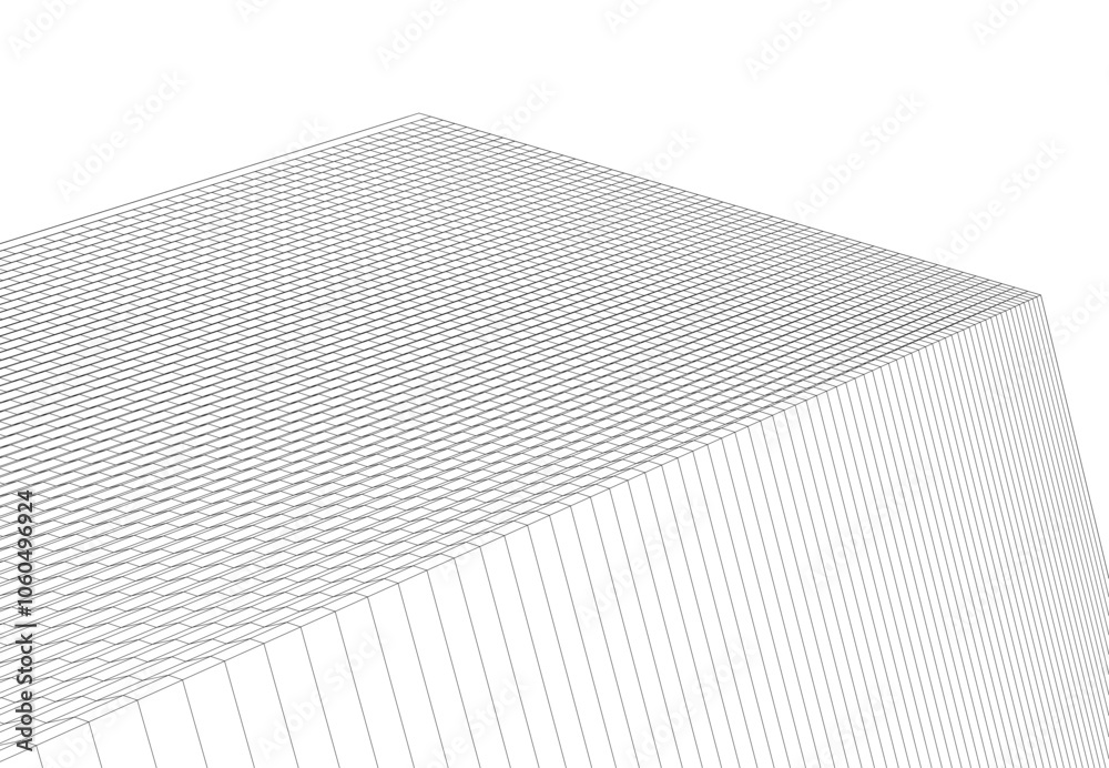 architecture building 3d vector drawing architecture building 3d vector drawing
