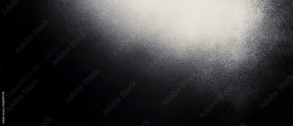 Fototapeta premium Black and White Grainy Gradient Abstract Background Poster Banner 