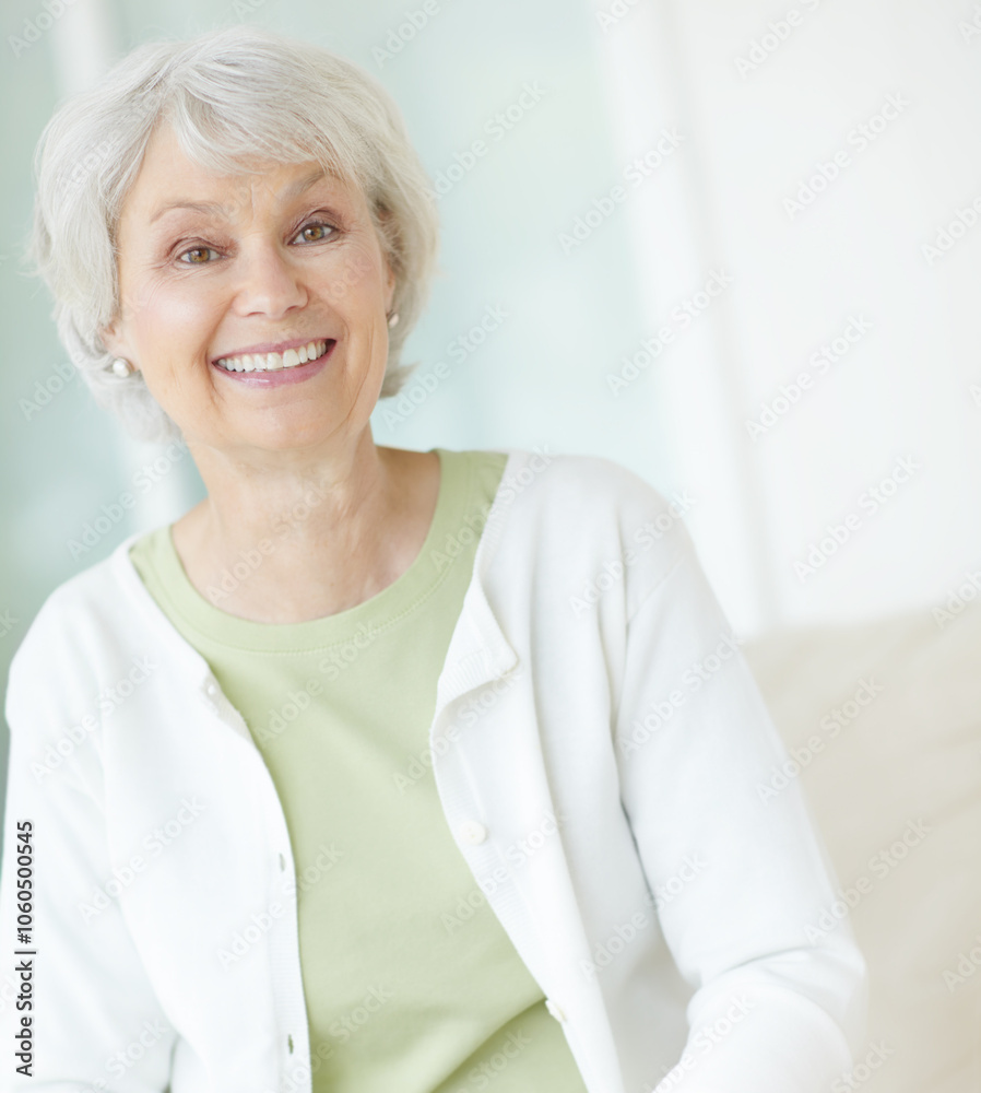 Portrait, elderly woman and relax on sofa in home living room with grandma, smile and and retirement break. Happy, senior person and weekend for rest, confidence and house lounge for memory on couch Portrait, elderly woman and relax on sofa in home living room with grandma, smile and and retirement break. Happy, senior person and weekend for rest, confidence and house lounge for memory on couch