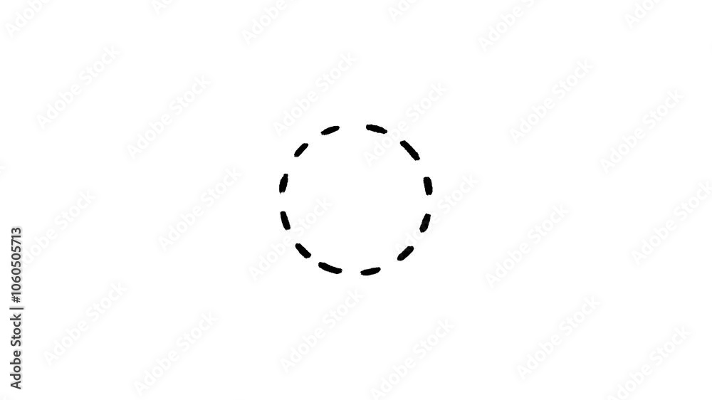 loading circle on white background video