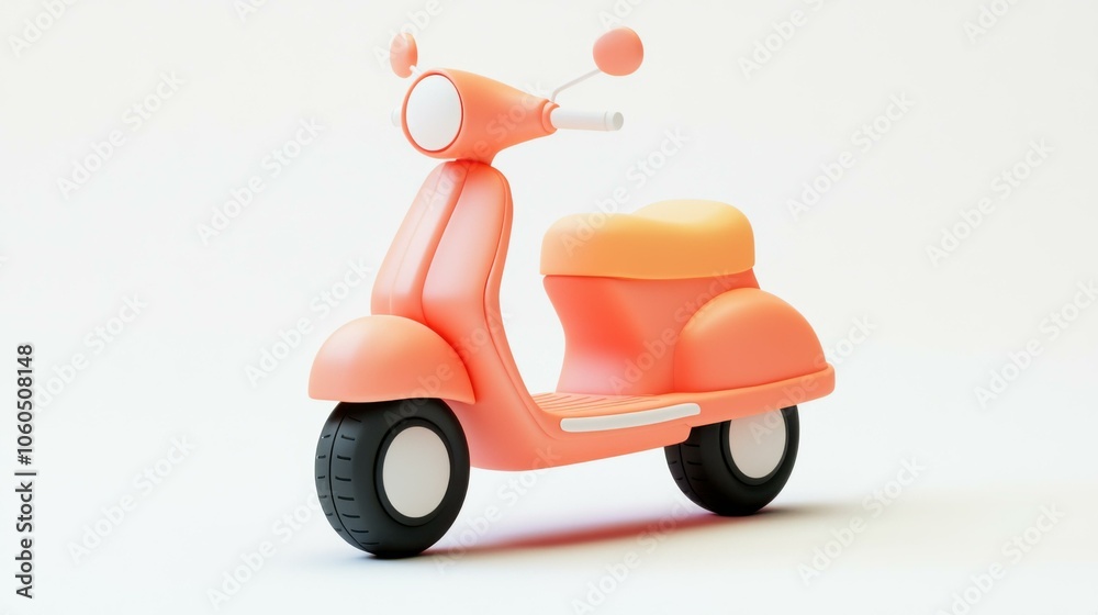 Charming Pink Scooter: A Playful Take on Urban Transportation Charming Pink Scooter: A Playful Take on Urban Transportation