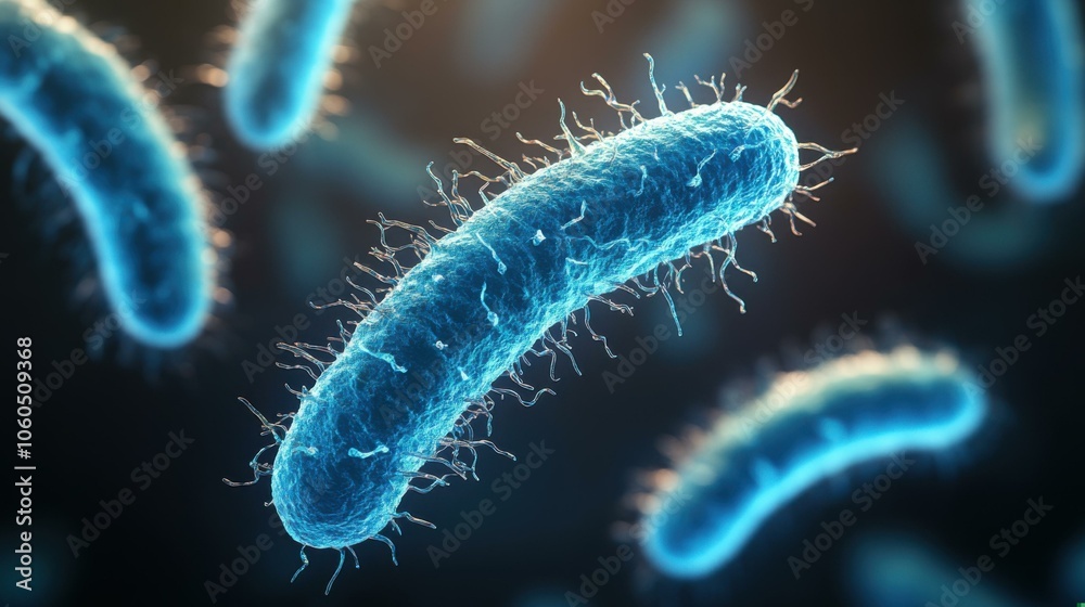 Fototapeta premium Exploring the Intricacies of Bacteria: Insights into Microscopic Life and Its Significance