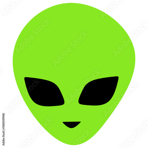 green alien head