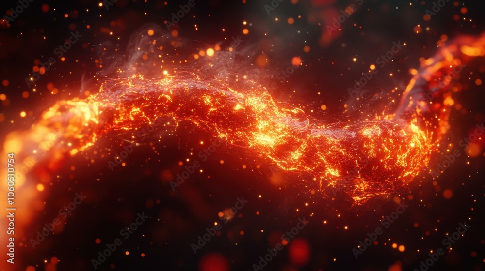 Dynamic Flow of Fire: A Captivating Display of Energy and Light in Abstract Art Dynamic Flow of Fire: A Captivating Display of Energy and Light in Abstract Art