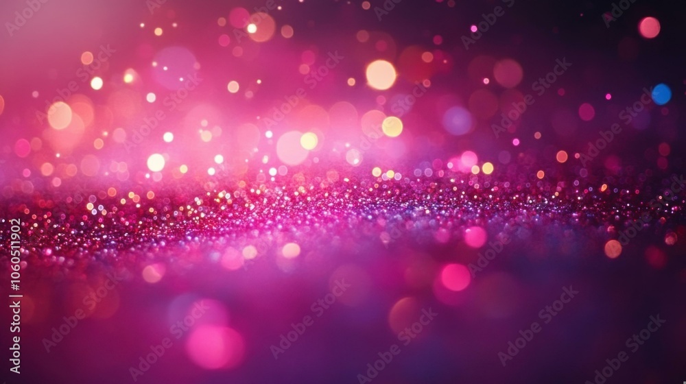 Captivating Abstract Background of Colorful Bokeh Lights in a Dreamy Atmosphere