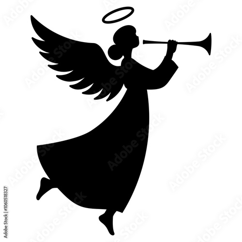 Christmas Angel Silhouette illustration