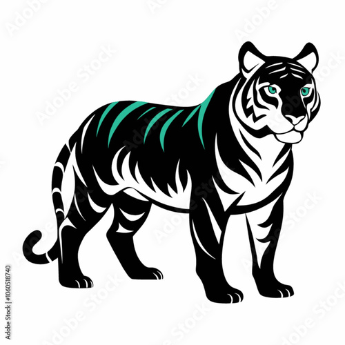 tiger cartoon isolated