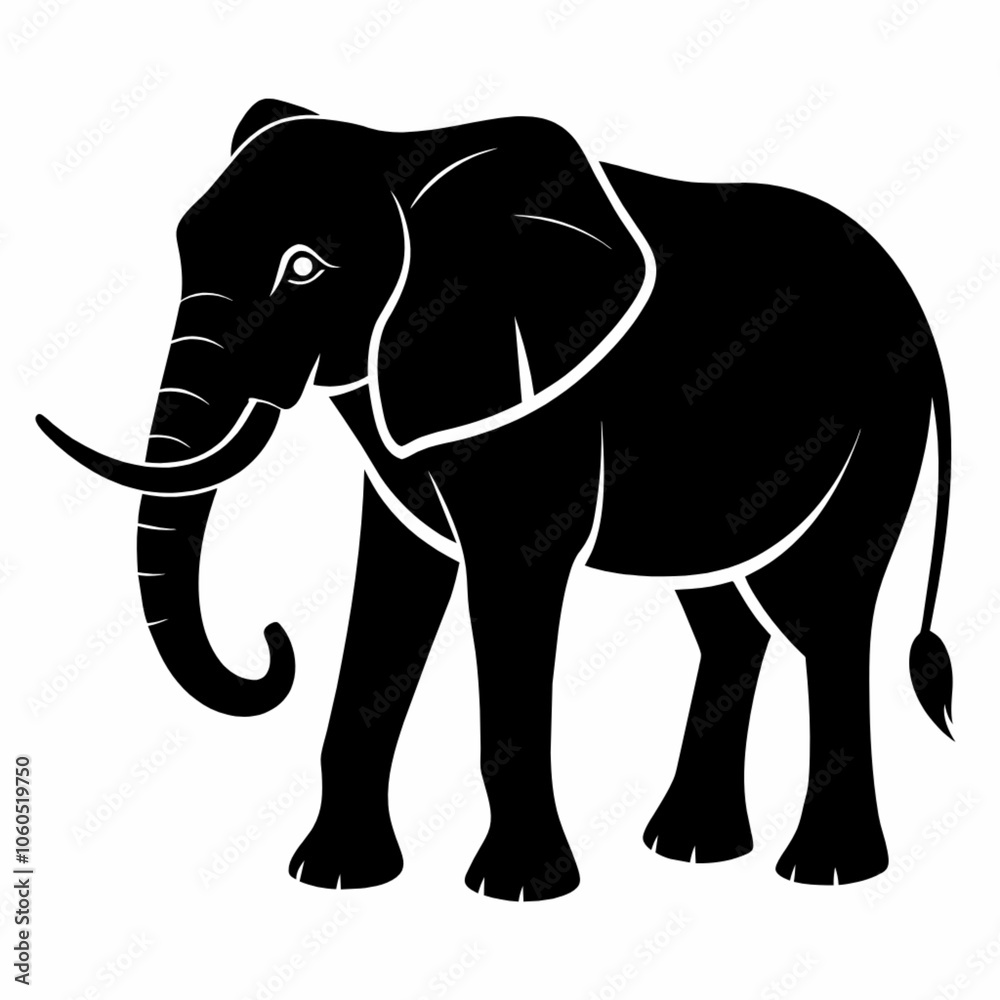 elephant isolated on white elephant isolated on white