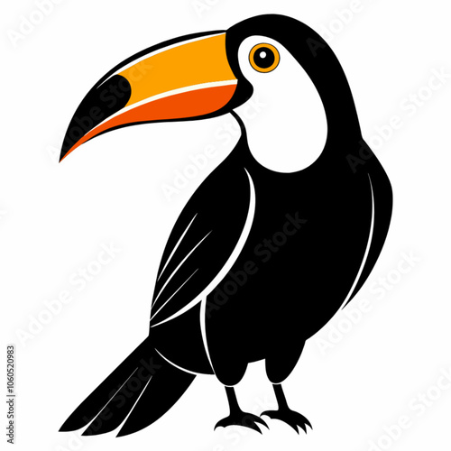toucan isolated on white