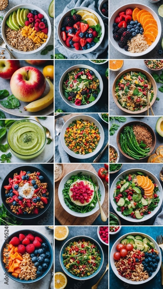Engaging Visuals of Delicious, Nutritious Meals Inspiring Healthy Choices and Balanced Living Engaging Visuals of Delicious, Nutritious Meals Inspiring Healthy Choices and Balanced Living