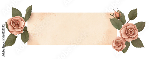 Delicate roses with soft background, perfect for elegant designs. transparent background